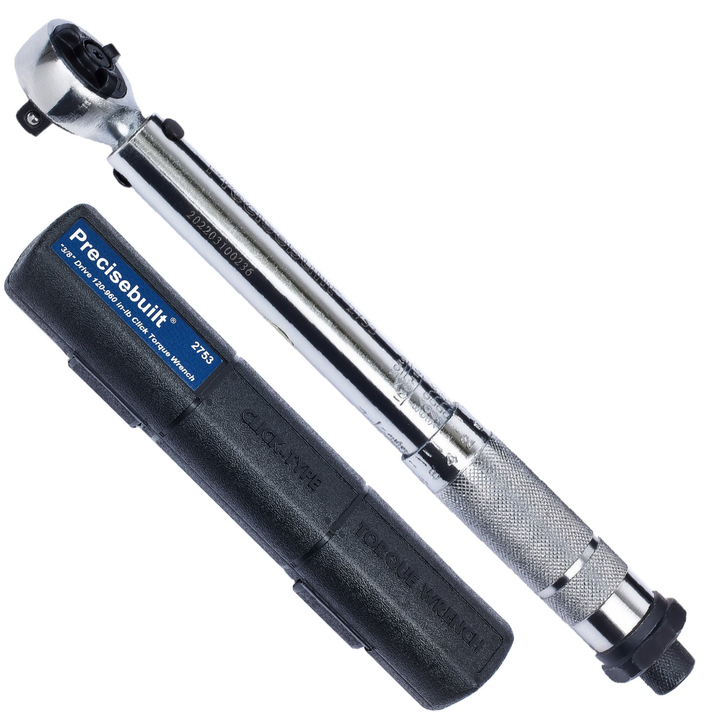 3/8" Drive 120-960 in-lb (1.4-11.1 kg-m) Click Torque Wrench