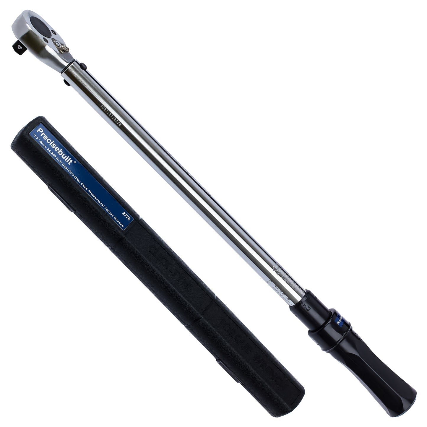 1/2" Drive 25-250 ft-lb (44.1-349.1 Nm) Dual-Direction Click Professional Torque Wrench
